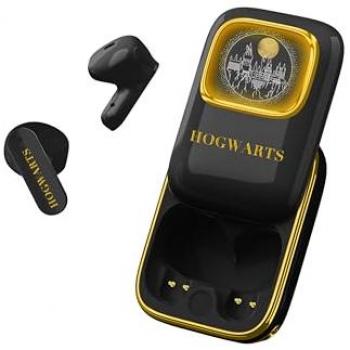 Auriculares Inalámbricos Harry Potter Hogwarts TWS con Estuche de Carga Deslizante y Luz LED