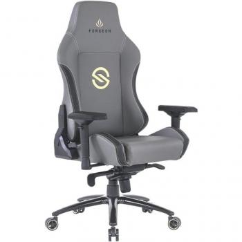 Silla Gaming Forgeon Spica de Cuero Gris