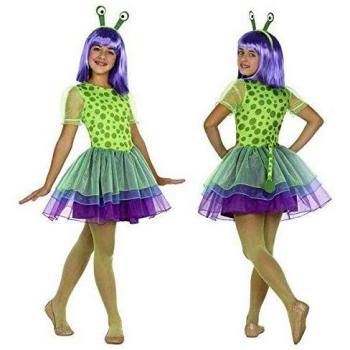 Atosa disfraz alien niña infantil verde 3 a 4 años