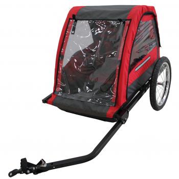 Avenir Entrepid 2 - Remolque infantil de 2 plazas, color negro