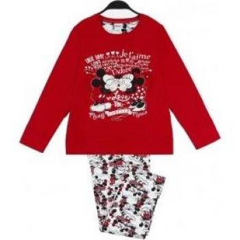 Pijama Manga Larga Love M&M para Niña Disney Burdeos y Blanco