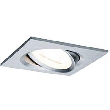 Luz empotrada LED Nova Coin 6W, cuadrada, regulable en 3 niveles, aluminio, 2700 K