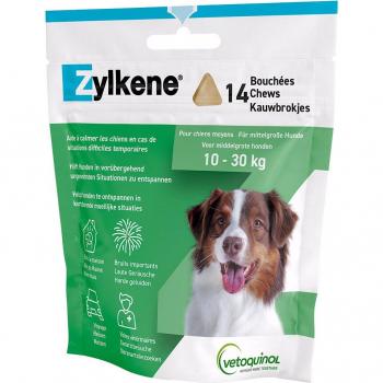 Zylkene Chews - Tranquilizante natural para perros medianos (Pack económico: 2 x 14 uds.)