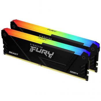 Kingston Fury Beast RGB Memoria RAM 64GB (2x32GB) DDR4 3200MHz DIMM KF432C16BB2AK2/64