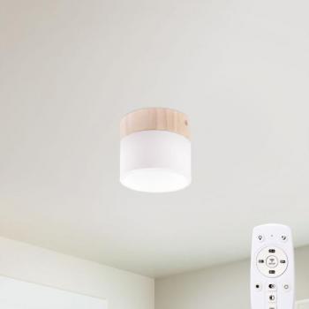 Plafón LED 9W con control remoto de intensidad y temperatura de color (CCT)