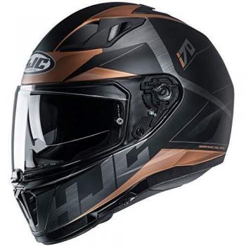 HJC Helmet i70 Eluma Black/Bronze, Hombre, ELU-MC9SF, X-Small