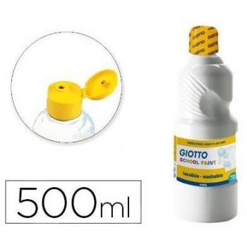Pintura escolar a base de agua Blanco 500 ml
