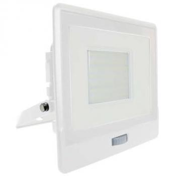Faro LED 50W con Chip Samsung y Sensor PIR Color Blanco 6500K IP65