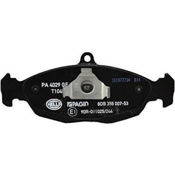 Juego de pastillas de freno HELLA 8DB 355 007-531 para Chevrolet, Daewoo, Jaguar y Opel - Preparadas para indicador de desgaste - Incluye cuatro pastillas