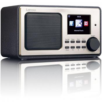 Lenco DIR-100 BK Radio por Internet, WiFi, mando a distancia, despertador negro