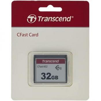 CFast 2.0 CFX602 32 GB - Tarjeta de Memoria Flash CFast 2.0 MLC de Transcend