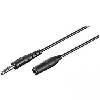 Goobay AVK 416-500 5.0m cable de audio 5 m 6.35mm Negro - Cables de audio