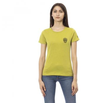 Trussardi Action Green Cotton Tops & T-Shirt - XS