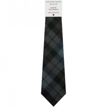 Mens All Wool Tie Woven Scotland - MacKay Weathered Tartan