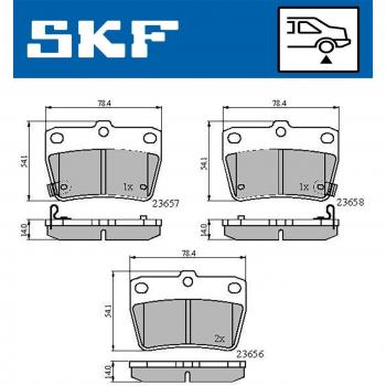 Pastillas de freno SKF VKBP 90288 A