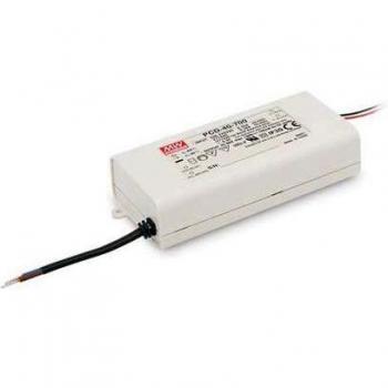 MEAN WELL Driver LED corriente constante PCD-40-1050B, IN: 180 → 295 V ac, OUT: 19 → 38 V CC, 1.05A, 40W, regulable, IP