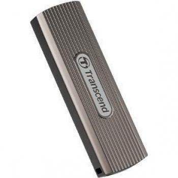 Transcend ESD330C - SSD Externo 1 TB USB Tipo-C 10Gbps con Protección por Contraseña - Marrón y Gris