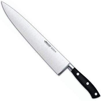 Arcos Serie Riviera, Cuchillo Cocinero, Hoja de Acero Inoxidable Forjado Nitrum 300 mm, Mango de Polyoxymethylene, POM Color Negro