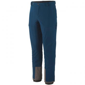 Patagonia Alpine Guide Pantalones Hombre, azul marino, impermeables, transpirables, con tecnología de aislamiento térmico, fabricados en material reciclado y con múltiples bolsillos