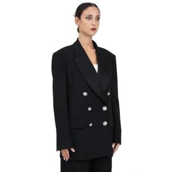 PINKO Women's Double-Breasted Blazer in Black - Size 40