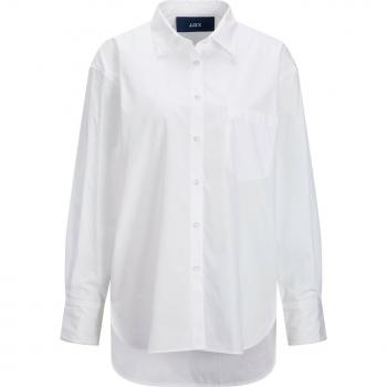 JJXX Jamie Relaxed Fit Long Sleeve Women's Poplin Shirt in White