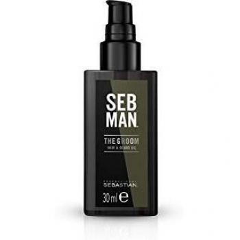 Sebastian Professional SEB MAN Aceite de peinado para cabello y barba, 30 ml