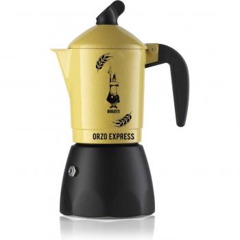 Cafetera Italiana Bialetti Orzo Express 2 Tazas Negro y Amarillo