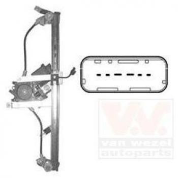 Elevalunas eléctrico VAN WEZEL 4328262, compatible con vehículos específicos, fabricado en material duradero, incluye motor y mecanismo de elevación, fácil instalación