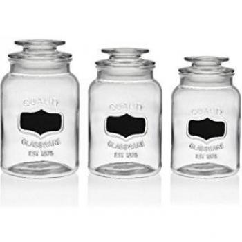 Pot cuisine - Set de 3 Pots Hermétiques en Verre