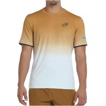 Camiseta de Manga Corta Bullpadel Merga para Hombres en color Bronce - Talla S