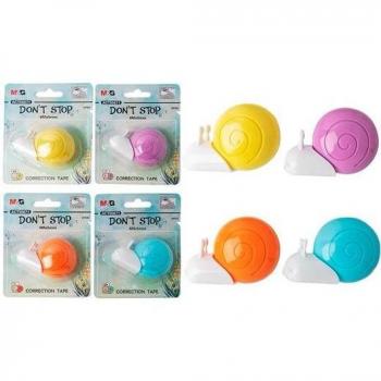 Cinta Correctora Tipo Caracol M&G 5mm x 6m Pack de 4