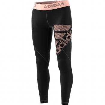 Adidas Alpha Skin Sport Long Tight, otoño/Invierno, Mujer, Color Black/Clear Orange, tamaño Medium