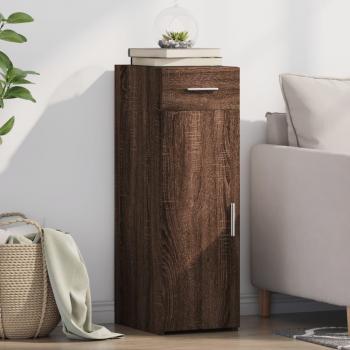 Armario marrón roble de madera multicapa 30x42,5x93 cm