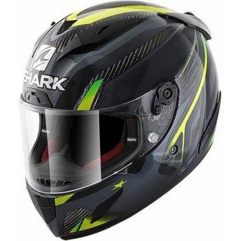 Shark Casco Integral Race-R Pro Carbon Aspy Carbono-Antracita-Amarillo