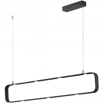 Plafón LED Colgante Moka Aluminium Marrón 9 Ampoules 3150lm 3000K Regulable 100x16x6,5cm