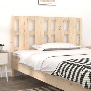 Cabecero para cama 140,5x4x100 cm madera maciza de pino