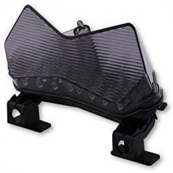 Luz Trasera LED Shinyo con Vidrio Tinteado para Moto Kawasaki Z 750/1000, ZX6R, ZX6RR - Negro