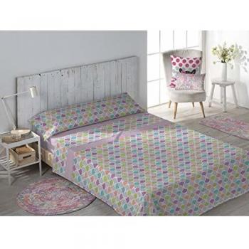 DHestia Juego Sábanas, Malva, Cama 105 / 105x190