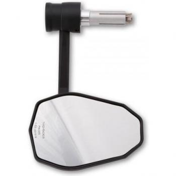Espejo de manillar HIGHSIDER VICTORY-X RIM con intermitentes LED - Negro