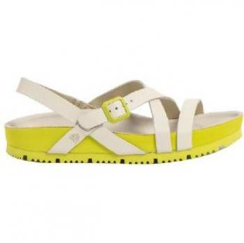 Sandalias de Piel Art 1619 Burdeos Beige para Mujer