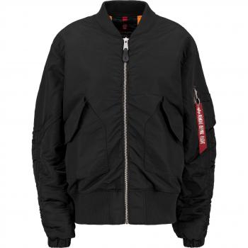 Alpha Industries Women’s CWU MA-1 NC Bomber Jacket Black L-XL