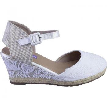 Alpargatas de mujer Mandarina Laura blancas 523