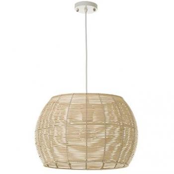 Lámpara de techo de rattan natural Ø 35x23 cm