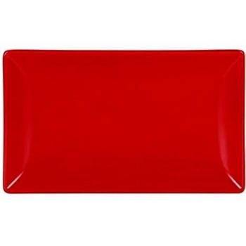 Bigbuy Cooking S2206893 Bandeja Ming II, Rectangular, Roja, 30 x 20 x 2.5 cm