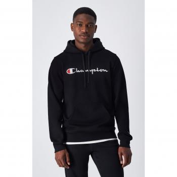 Sudadera CHAMPION HOODED SWEATSHIRT 220253 NBK Negro, sudadera de hombre, color negro, talla L