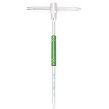 Llave Torx Park Tool THT-20 con mango deslizante en forma de T, compatible con tornillos Torx, ideal para mantenimiento de bicicletas, diseño unisex y color plata