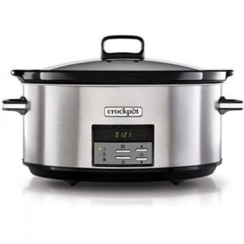Crockpot Olla de cocción lenta digital gran capacidad, para preparar multitud de recetas | 7,5 L | Acero Inoxidable [CSC063]