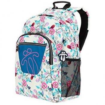 TOTTO MA04ECO021-1810N-3SG Mochila Escolar Adaptable a Carro, Acuareles, Talla Única, Multicolor