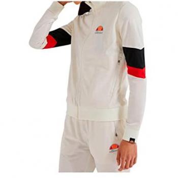 Ellesse Denisa Track Top - Chaqueta de chándal, diseño clásico, cierre con cremallera, puños y dobladillo elásticos, logo bordado en el pecho, material ligero y transpirable
