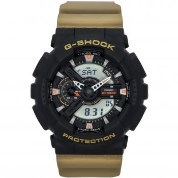 Casio G-Shock GA-110TU-1A5 Men's Analog-Digital Quartz Watch with 200M Water Resistance and Black Resin Strap